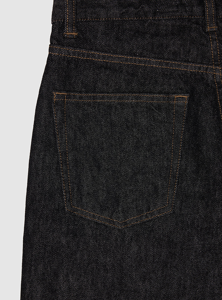 Black Standard Denim Pants