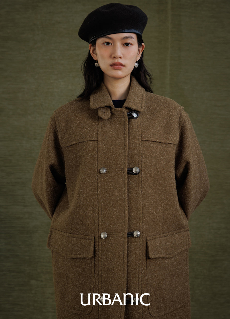 Coin Duffle Coat (Khaki)