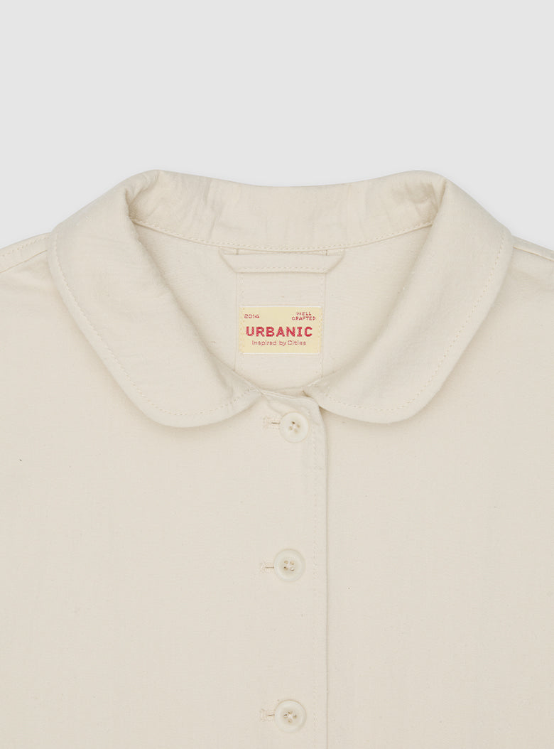 Textured cotton-silk shirt with a soft, vintage feel