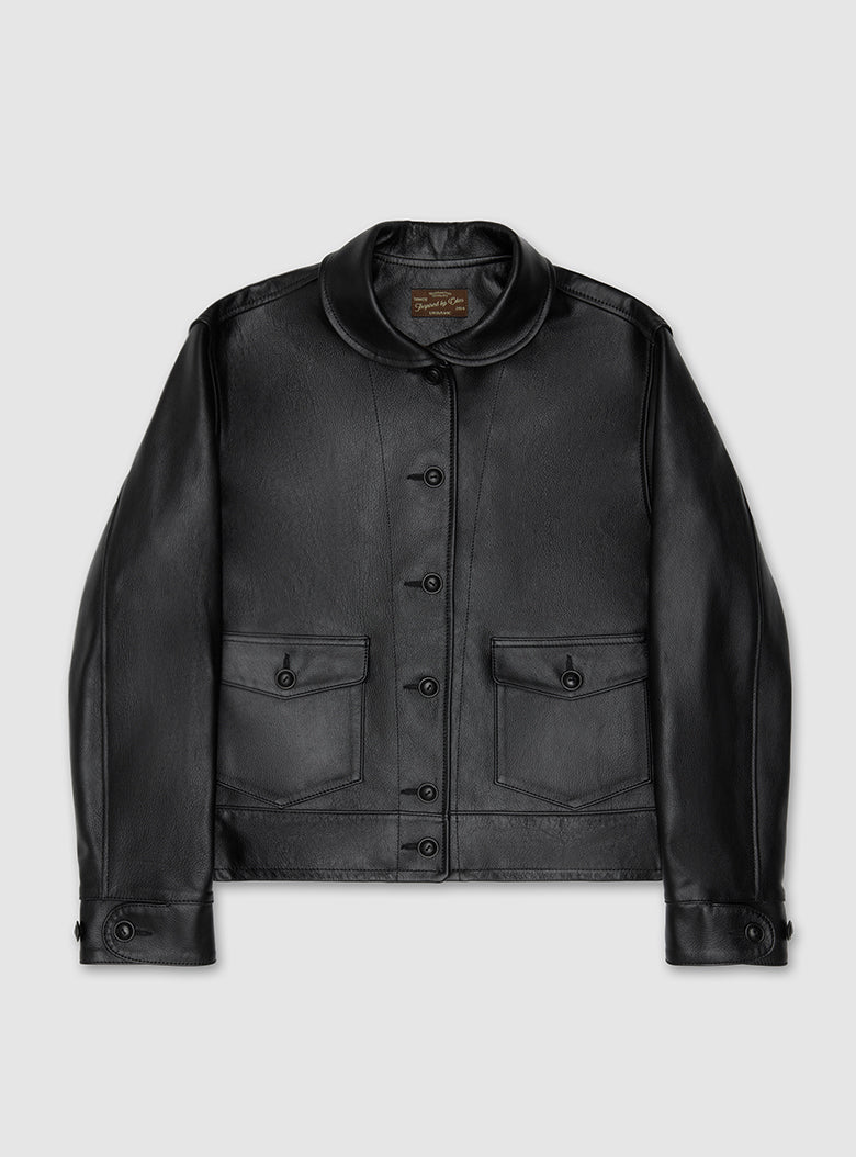 goatskin leather jacket inspired by Albert Einstein