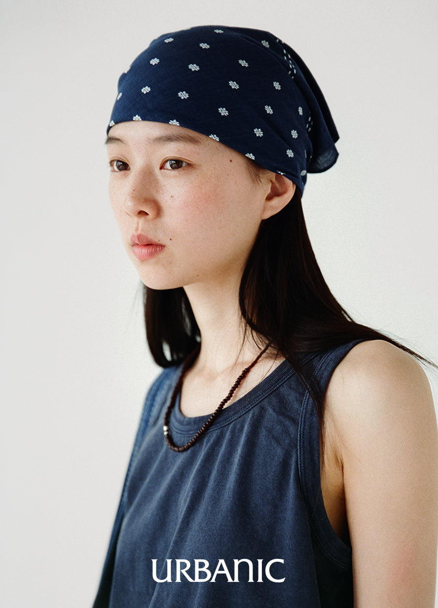 Faded organic cotton sleeveless T-shirt for summer
