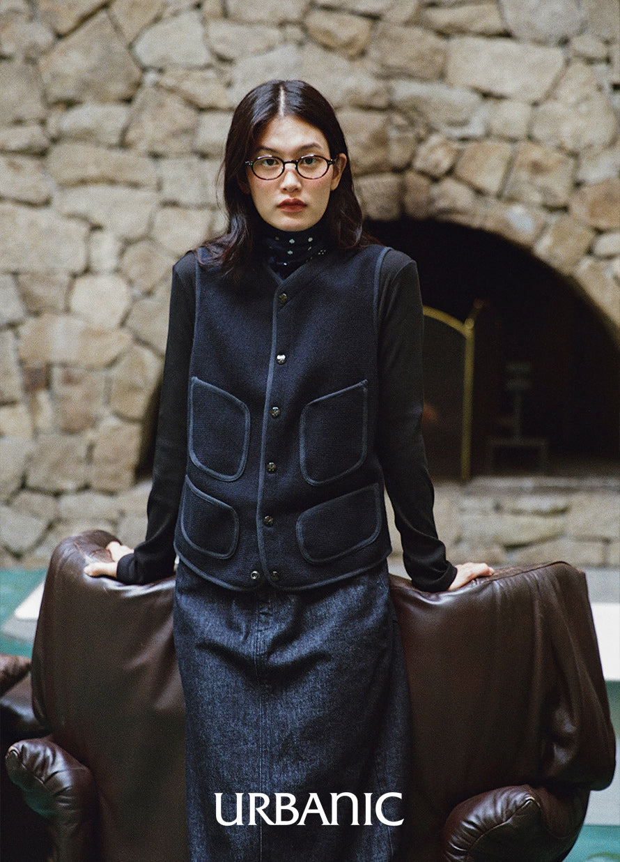 Fishtail Denim Skirt