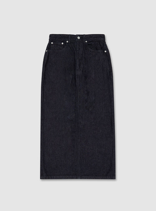 Fishtail Denim Skirt