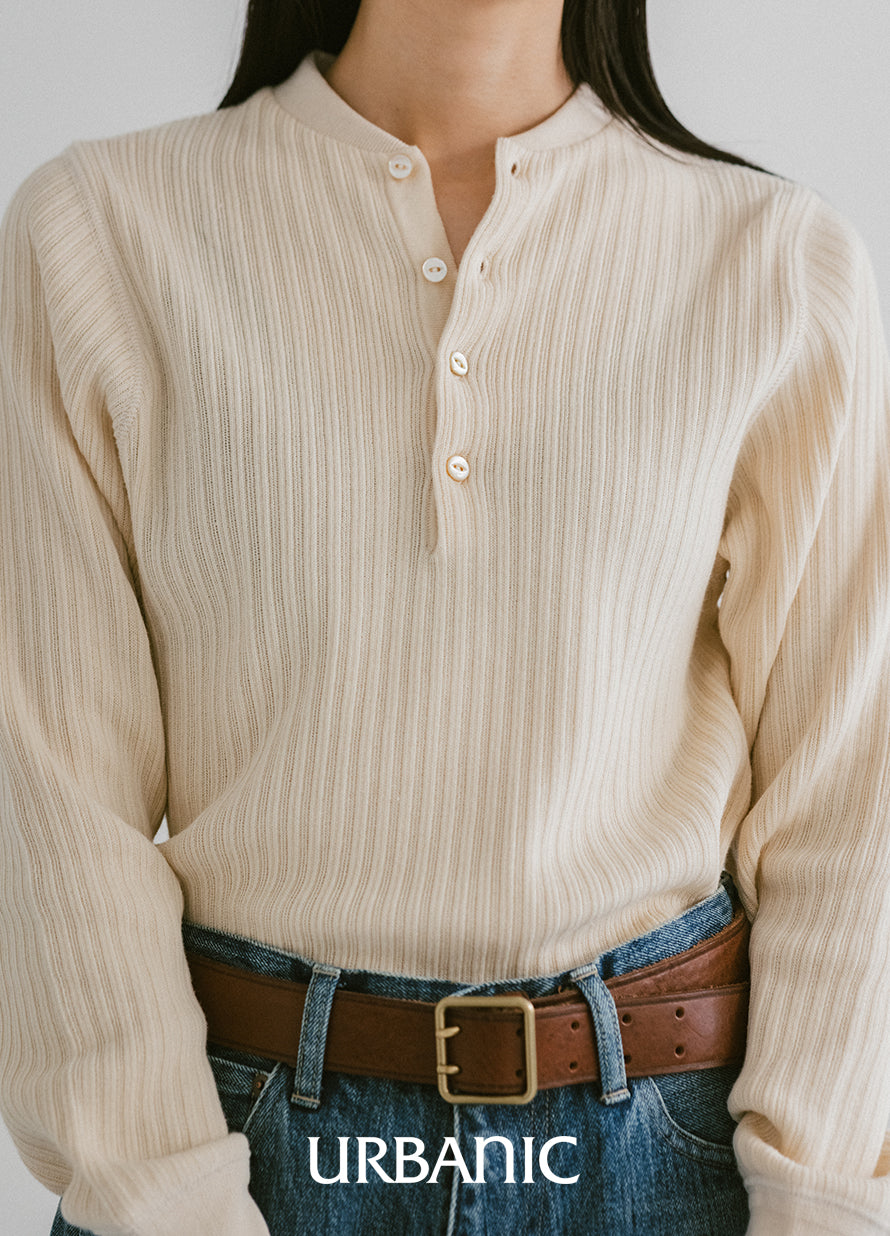 Minimal heritage-style knitwear for everyday wear