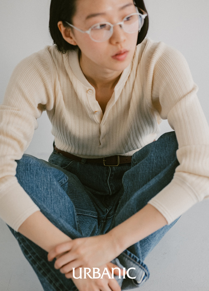 Heritage Henley Knit