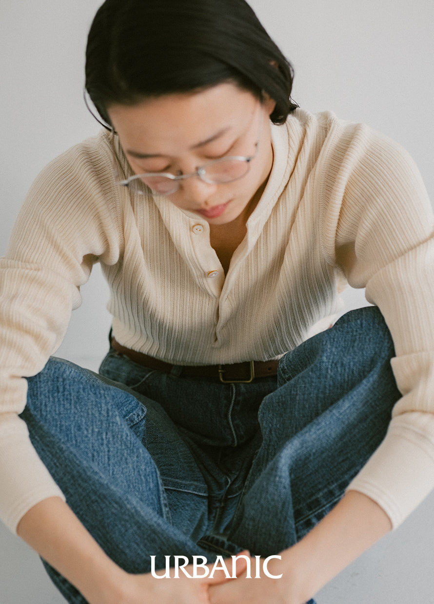 Heritage Henley Knit