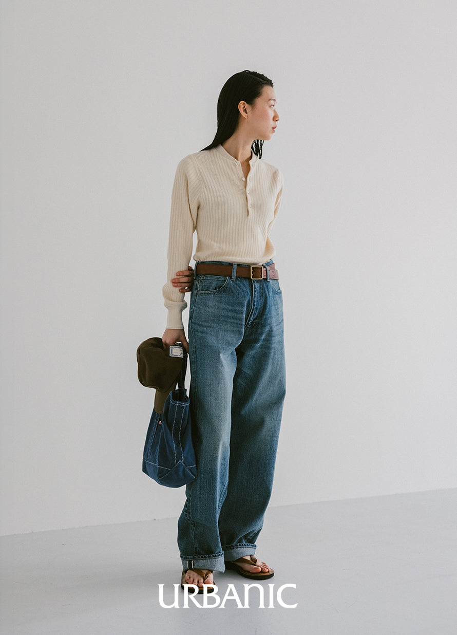 Heritage Henley Knit