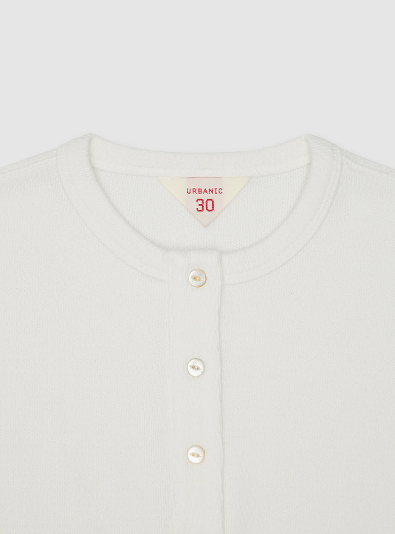 Honeycomb Henley Long Sleeve