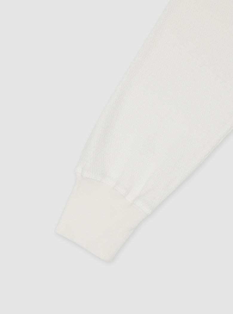 Honeycomb Henley Long Sleeve