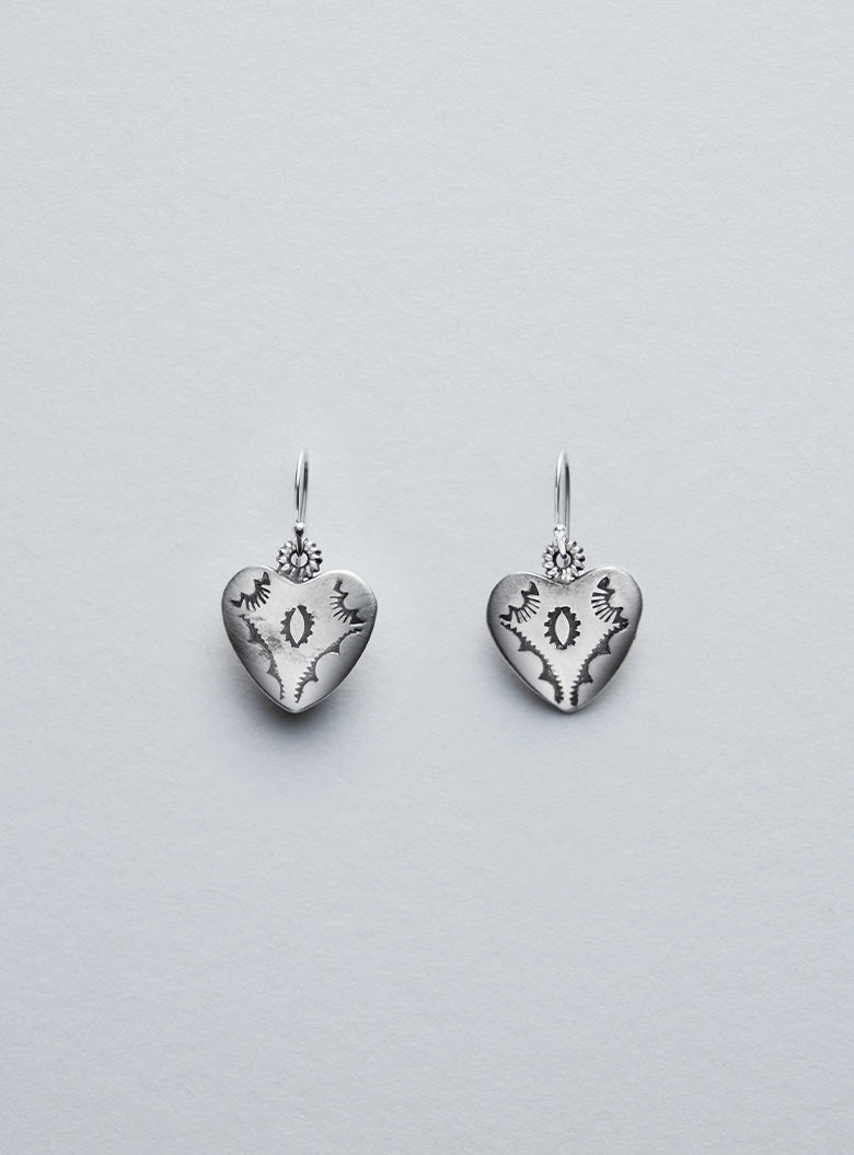 Indian Heart Earrings