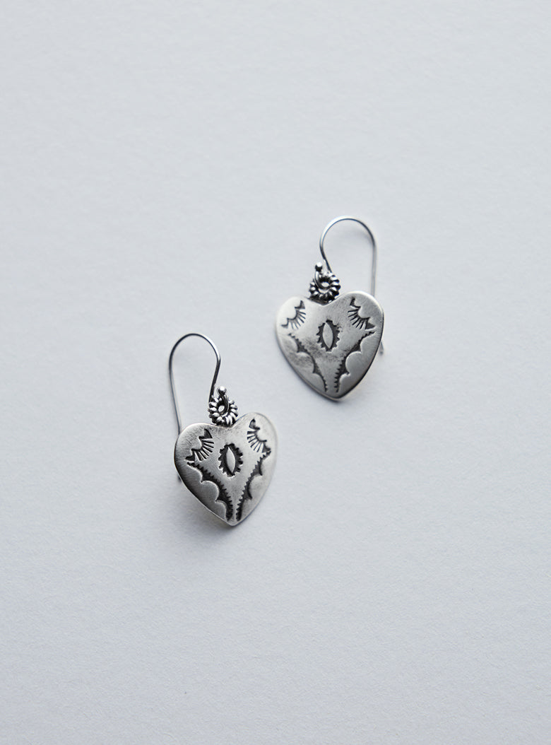 Indian Heart Earrings