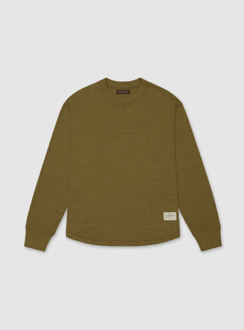 olive color waffle sweat sleeve