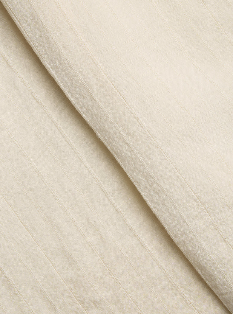 Linen jacquard blouse with a subtle and delicate texture