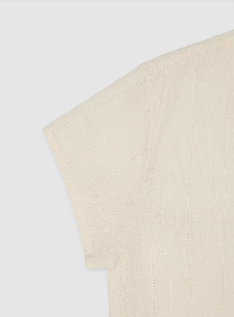 Mandarin Linen Blouse