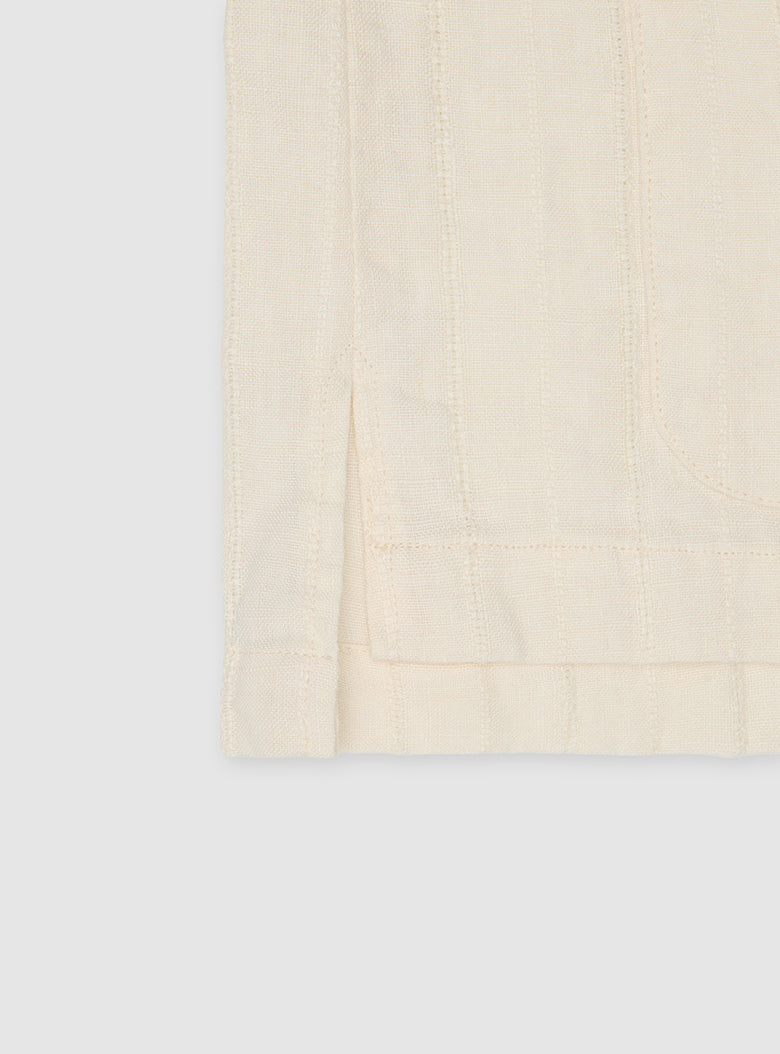 Mandarin Linen Blouse