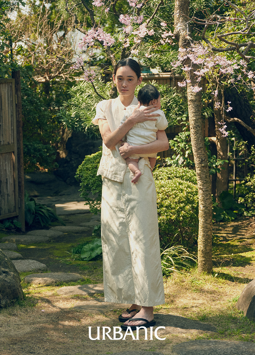 Mandarin Linen Blouse