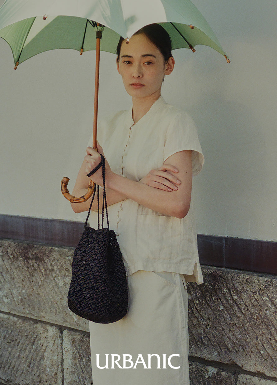 Mandarin Linen Blouse