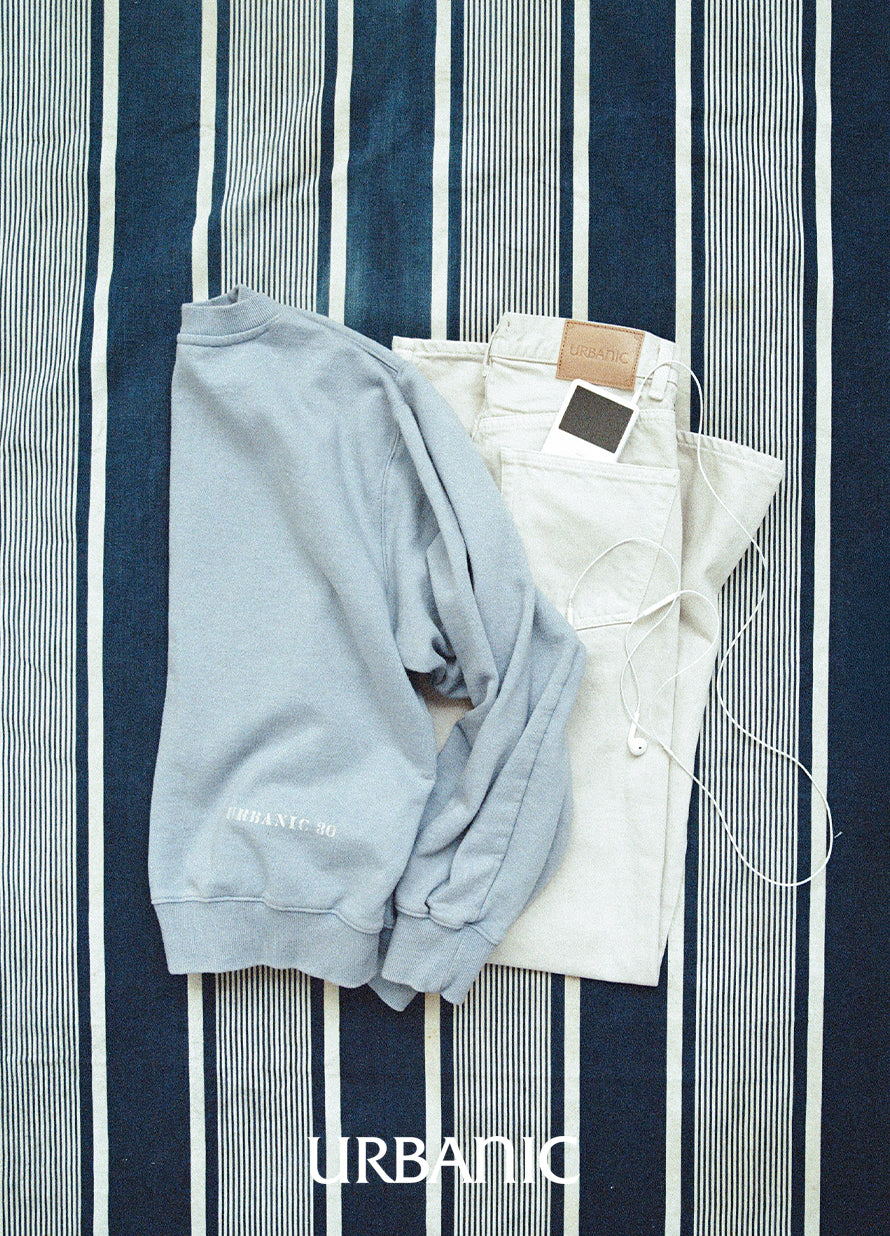 cream denim pants inspo