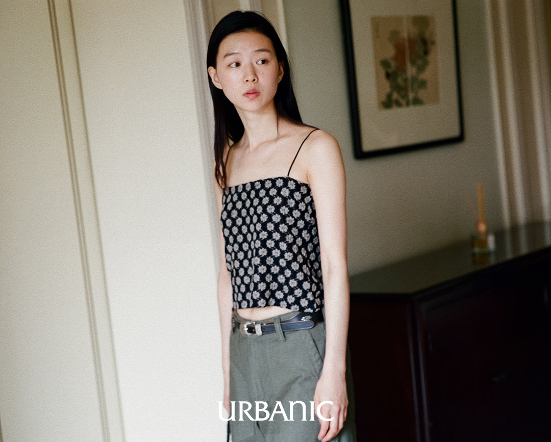 Noir Daisy Tube Top