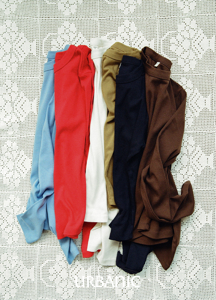 vivid color long sleeve tee