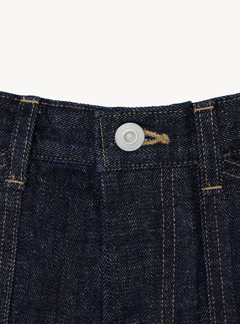 Piccolo Herringbone Denim Pants