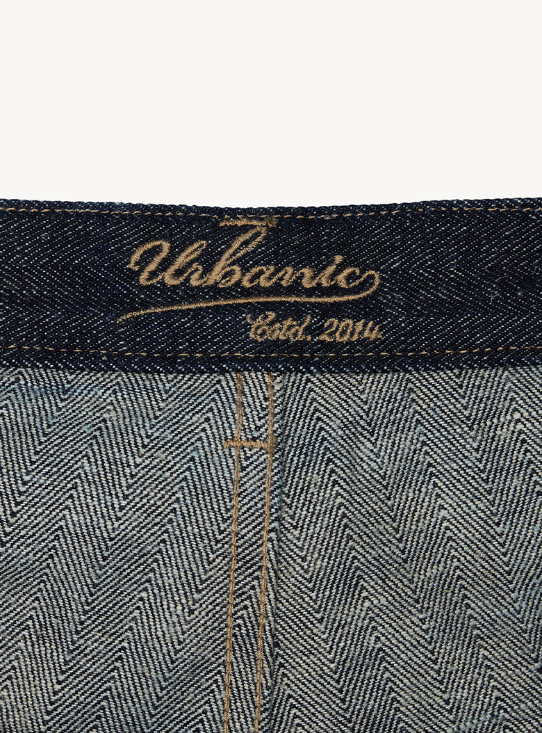 Piccolo Herringbone Denim Pants