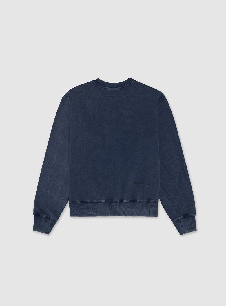 navy cotton sweatshirt for women