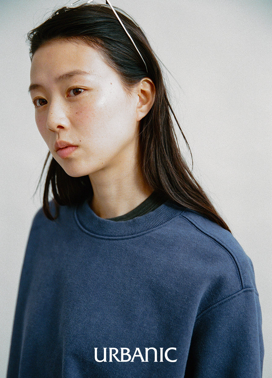 vintage navy color sweatshirt for women