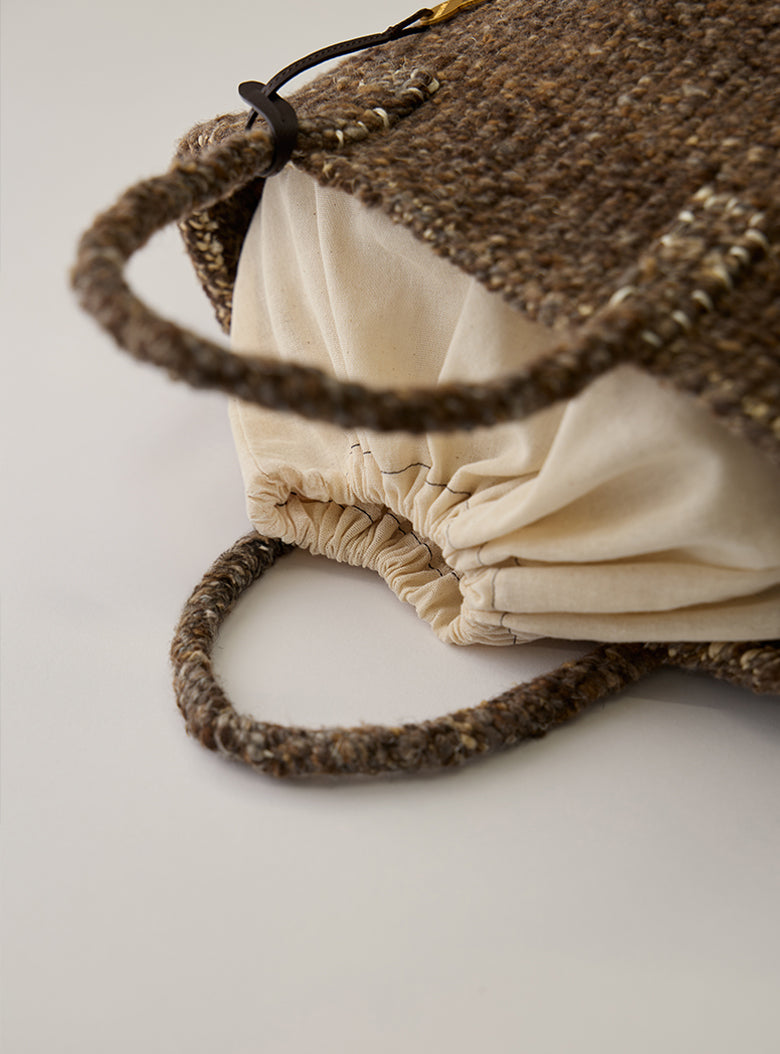 Sisal Wool Basket Bag