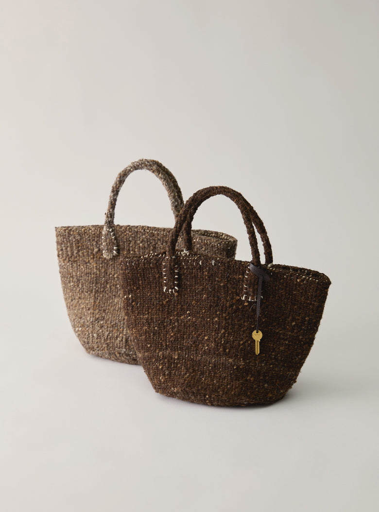 Sisal Wool Basket Bag