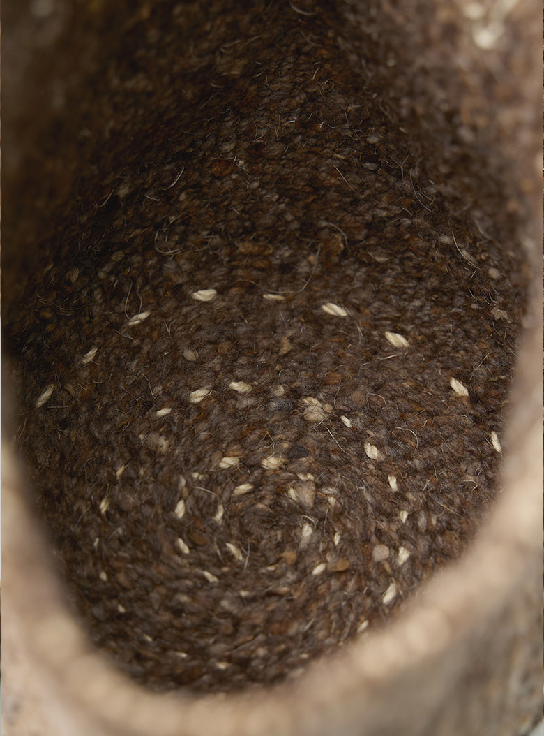 Sisal Wool Basket Bag