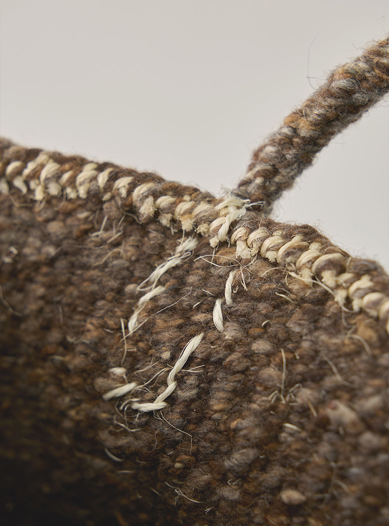 Sisal Wool Basket Bag