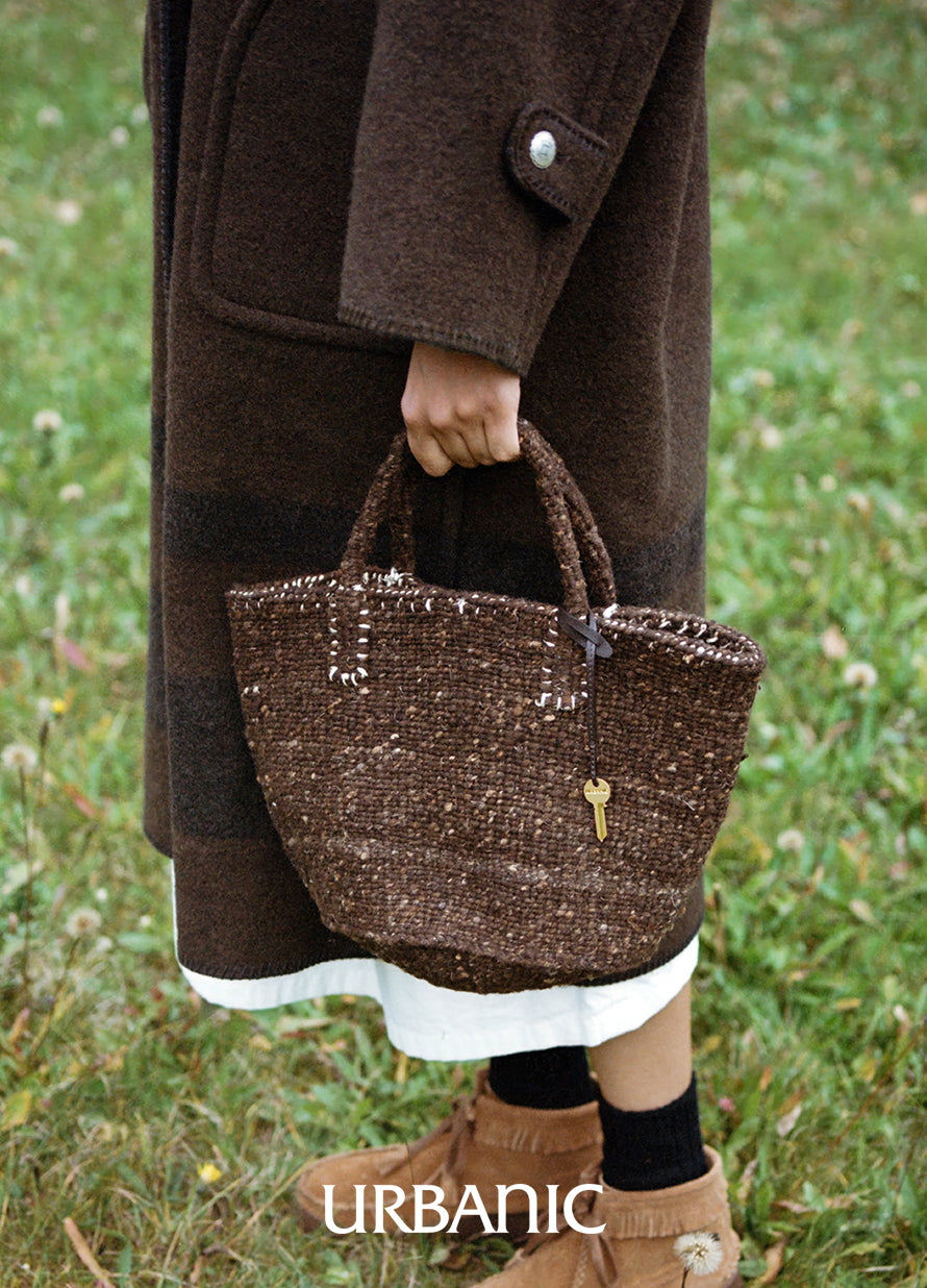 Sisal Wool Basket Bag