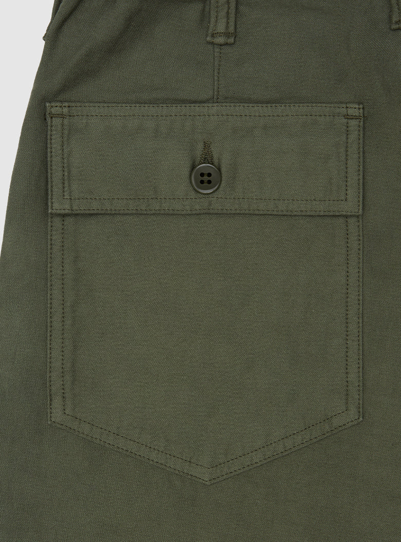 Wide-fit pants with slanted patch pockets