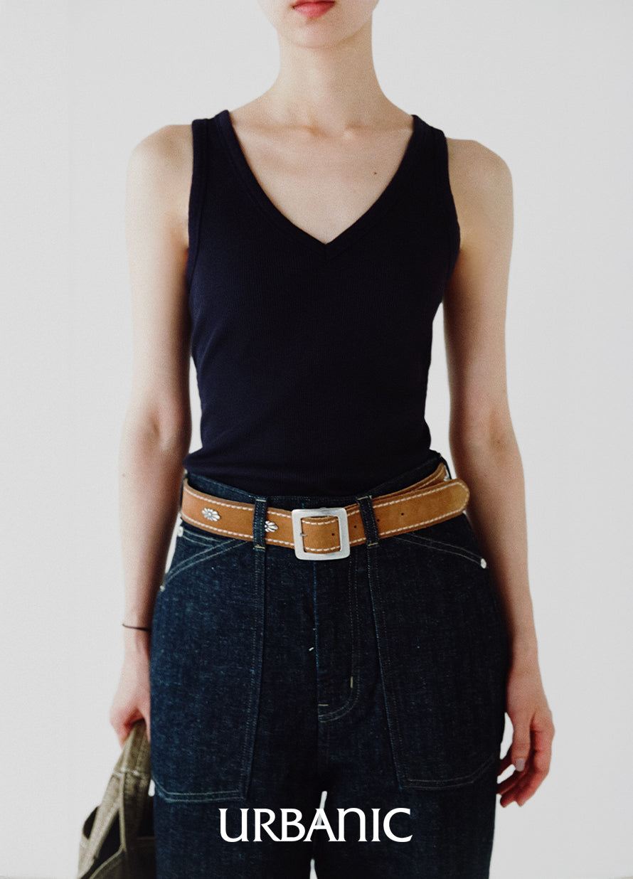 V-neck Sleeveless