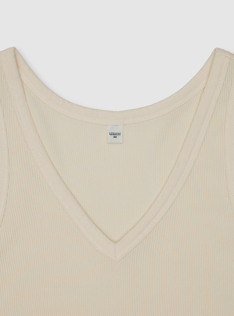 V-neck Sleeveless