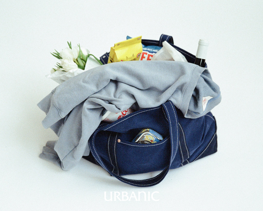 bulkier items carry with canvas bag 