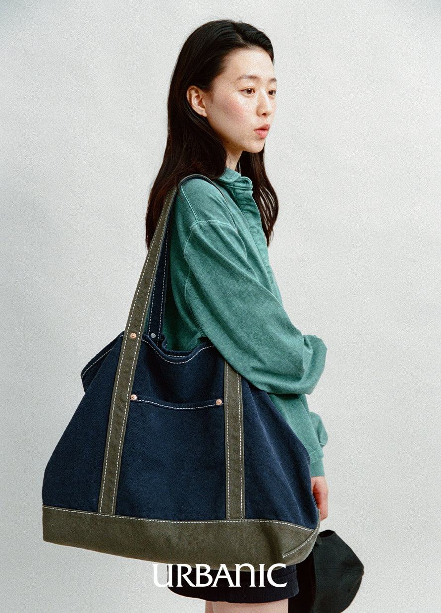 shoulder canvas bag outfit for women