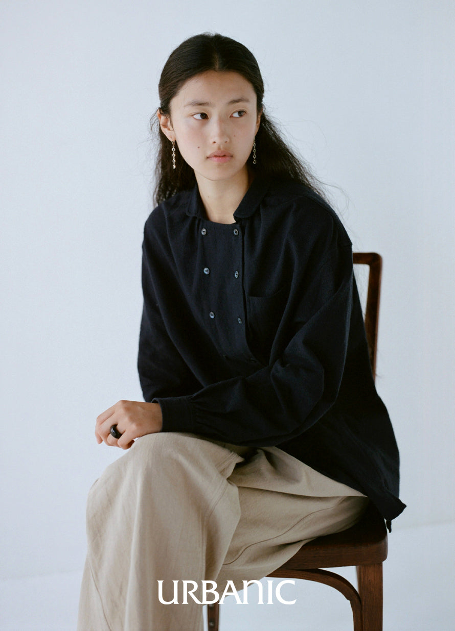 Pleated shirt designed for ease of movement