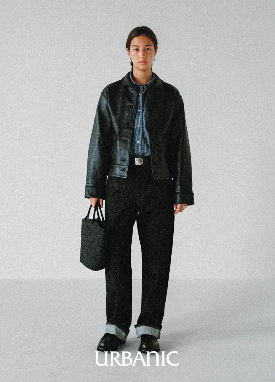 Black Standard Denim Pants