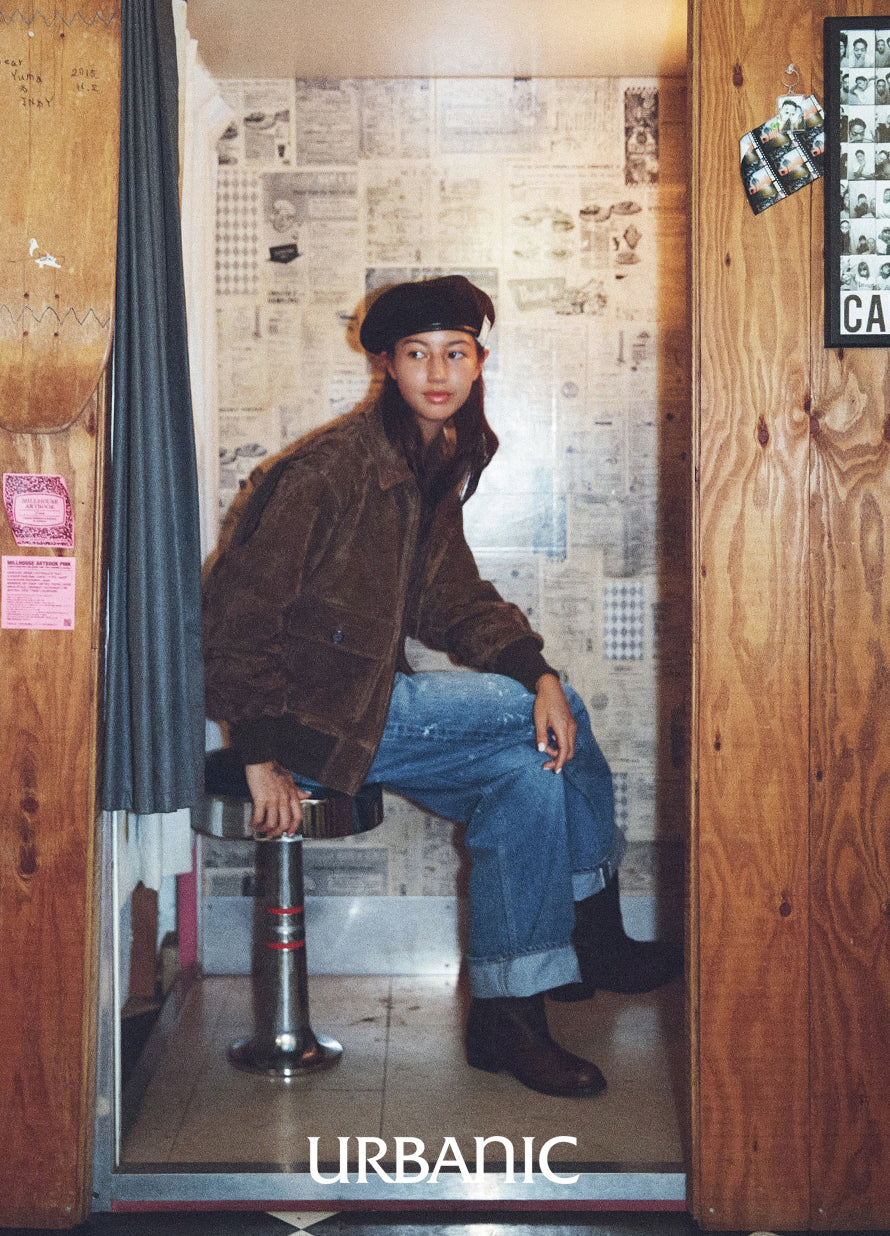 Vintage-inspired flight jacket in soft Turkish goatskin