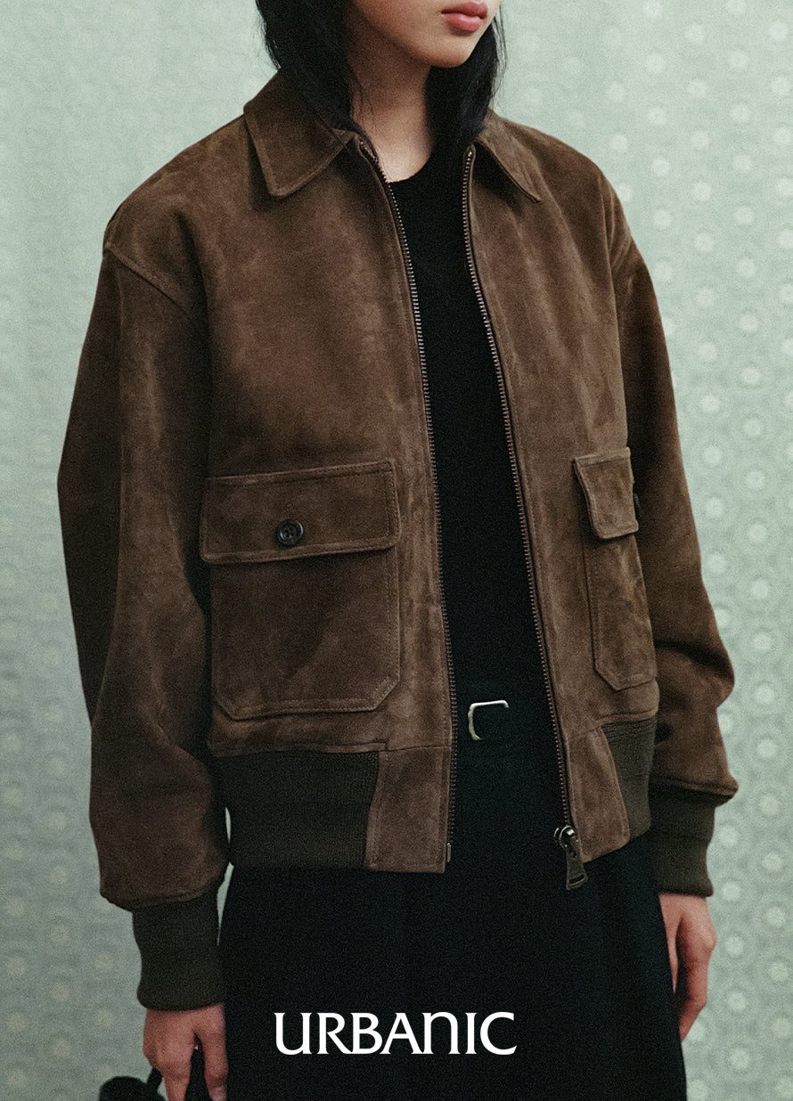 Women’s G-1 jacket crafted from finely grained goat leather