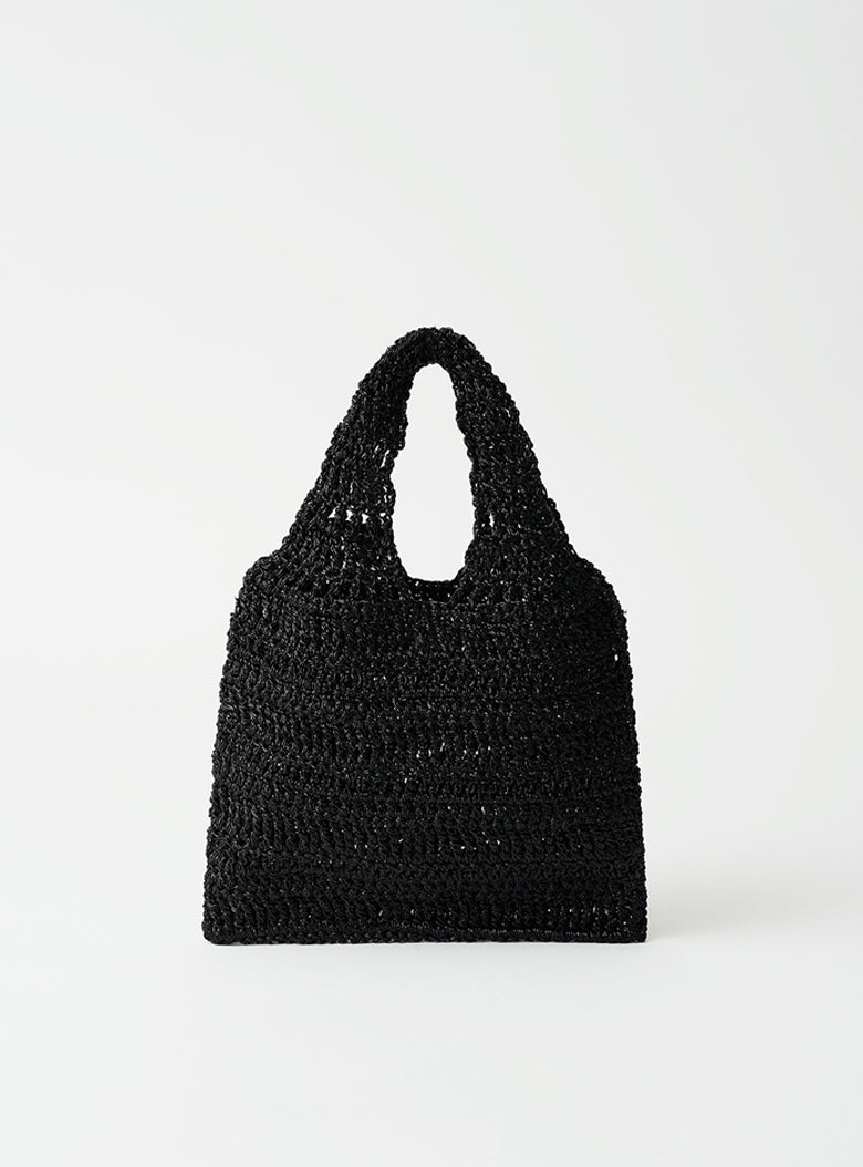 Glitter Hand Knitted Bag (Black)