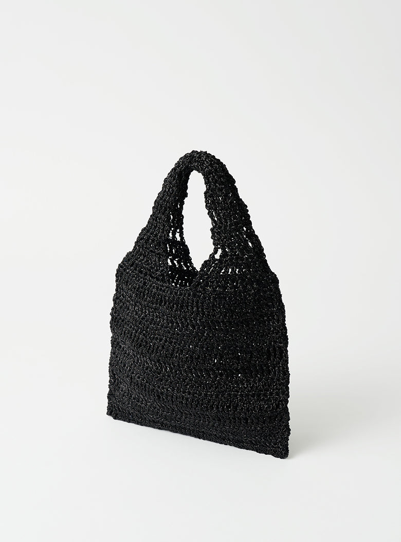 Glitter Hand Knitted Bag (Black)
