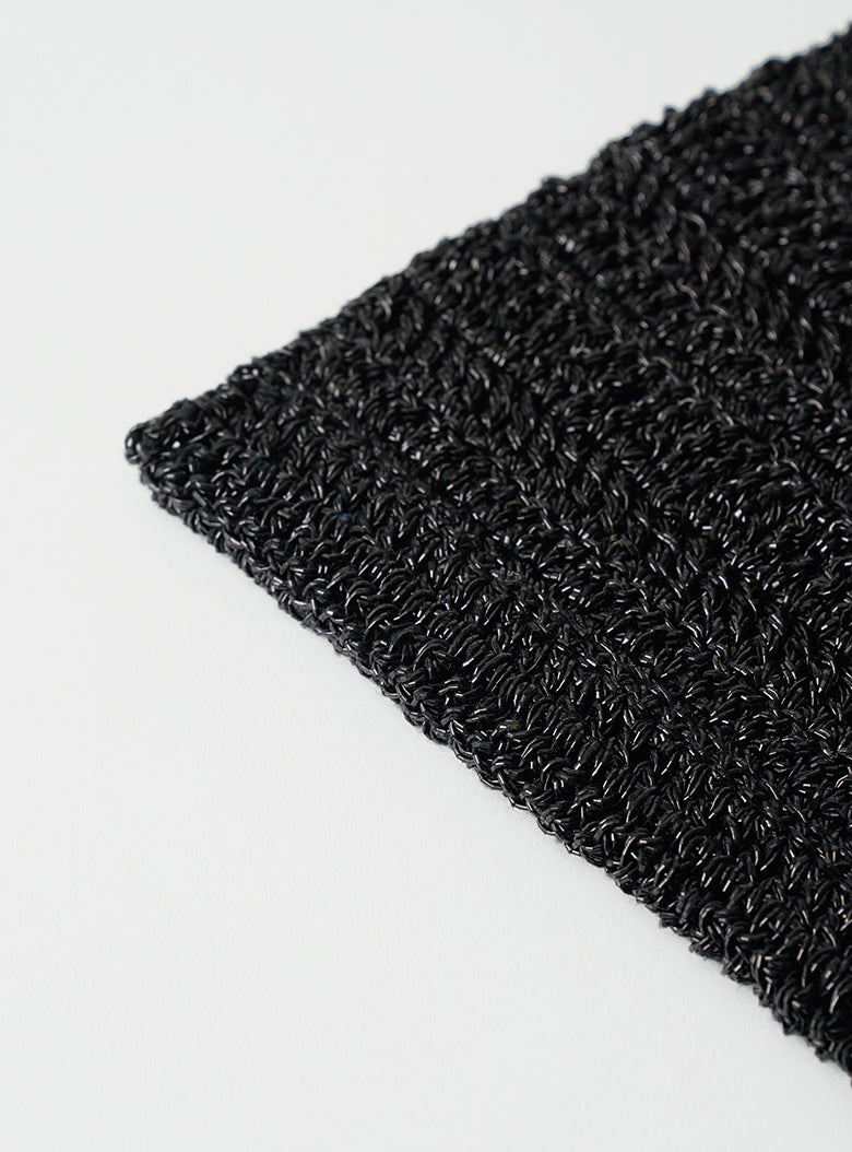 Glitter Hand Knitted Bag (Black)
