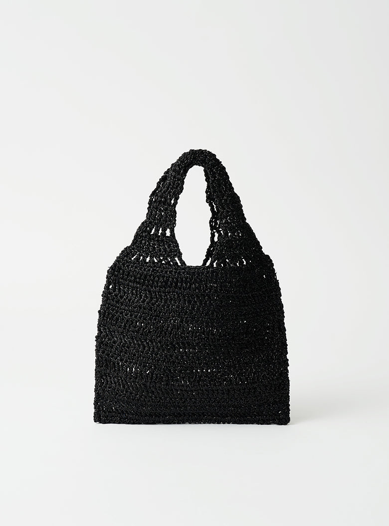 Glitter Hand Knitted Bag (Black)