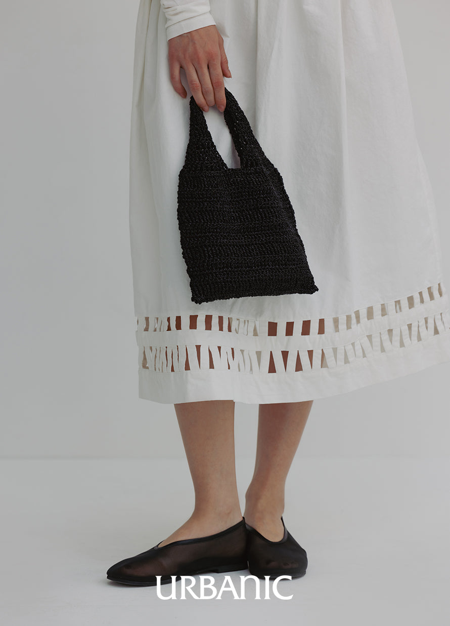 Glitter Hand Knitted Bag (Black)