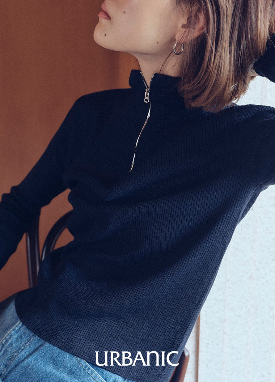 Henry Half Zip-up Knit