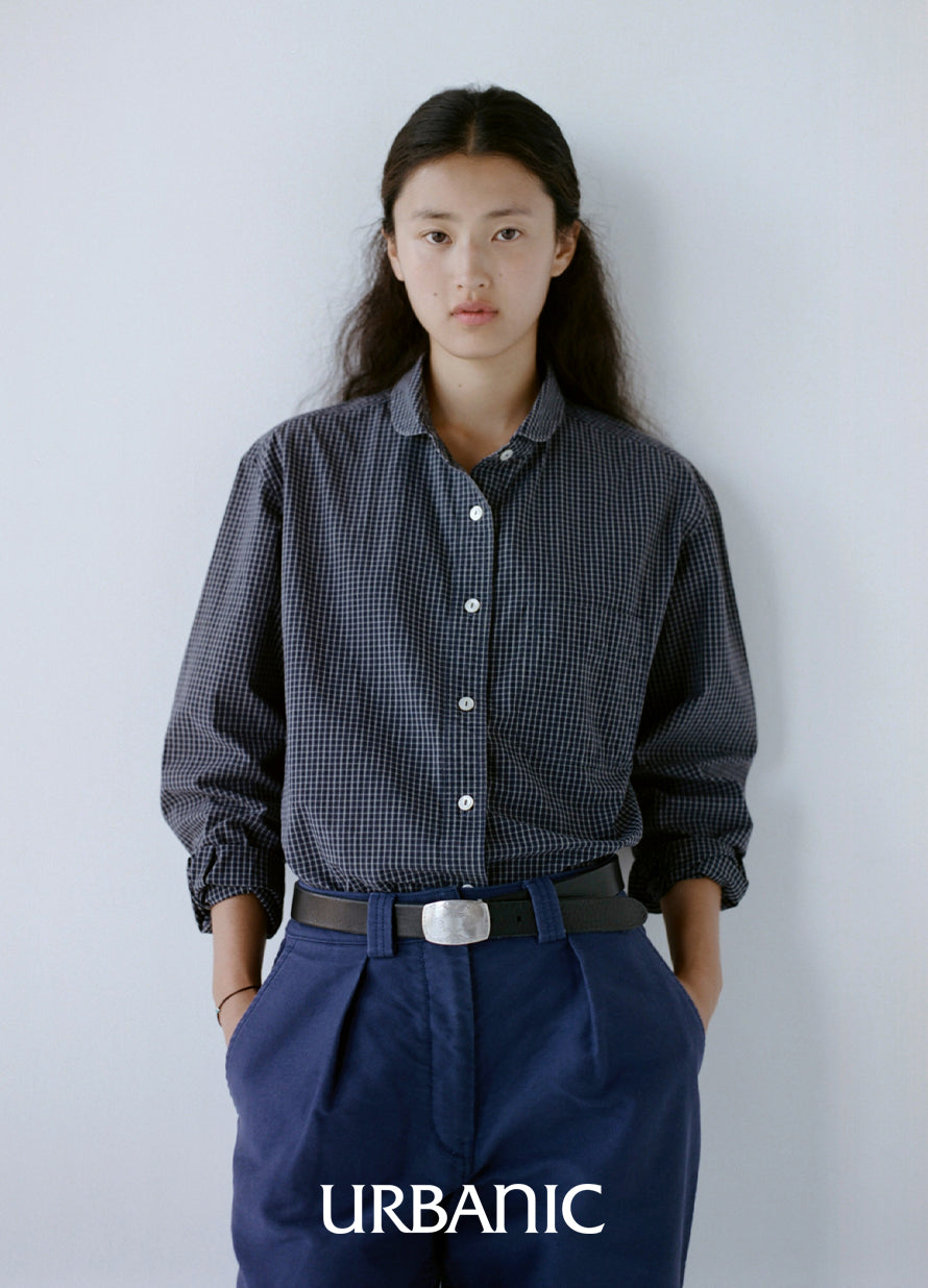 Oversized shirt with soft washed finish