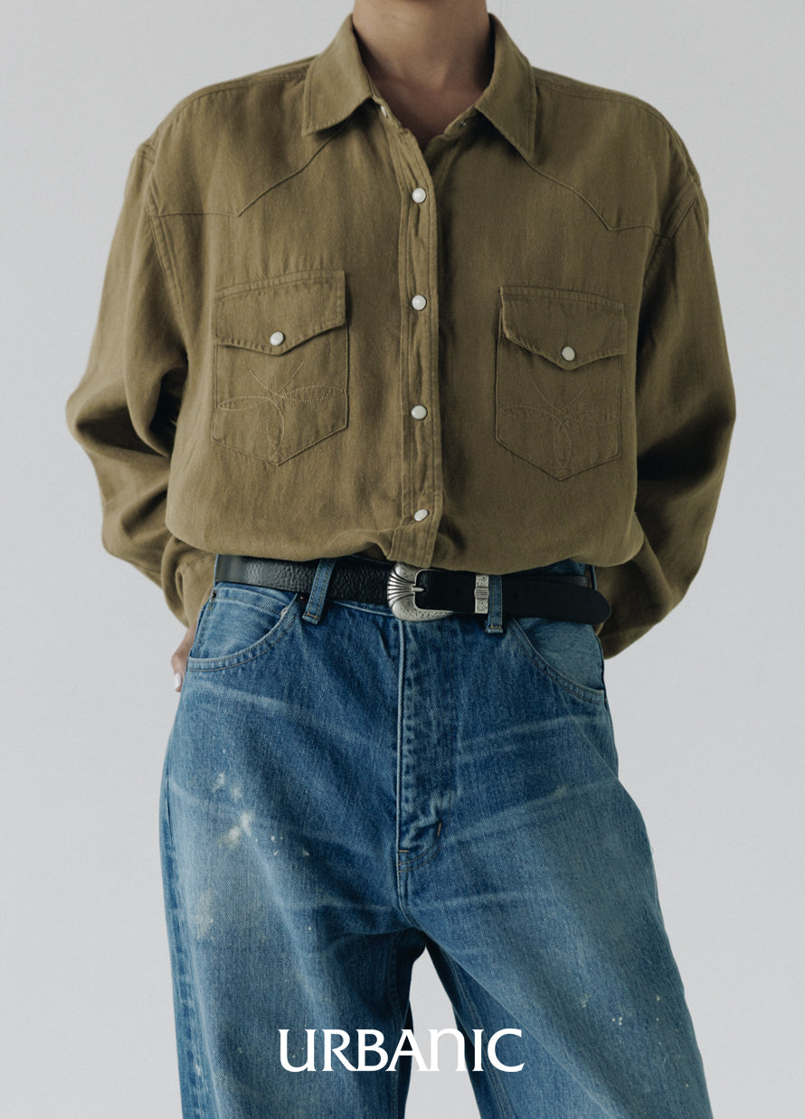 Western Leather Belt